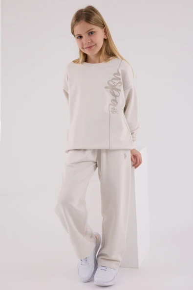 U.S. Polo Assn Eşofman Takımı US2304-4 Taş - Resim 2