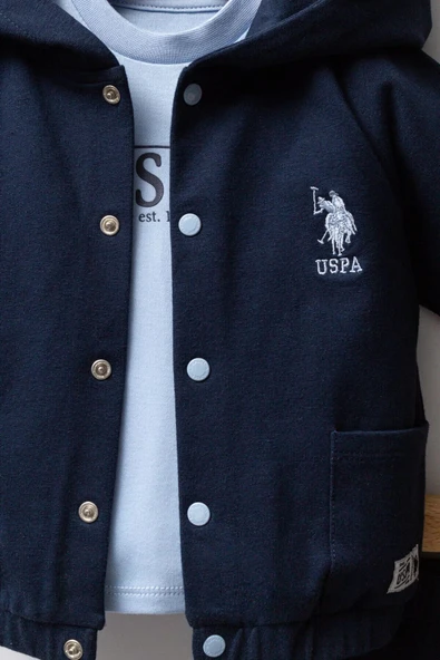 U.S. Polo Assn 3'lü Takım USB2542 Lacivert - Resim 3