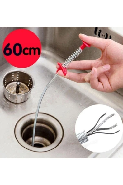 Esnek Lavabo Banyo Küvet Tıkanıklık Açıcı Tel Tıkanma Önleyici ürün görseli 1