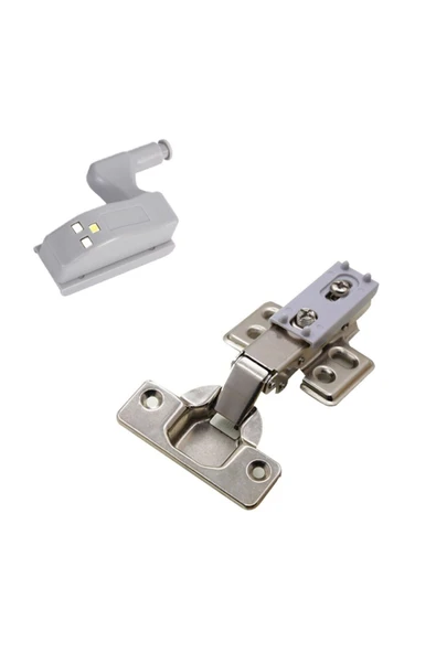 Gardrop Mutfak Dolap Içi Sensörlü Led Işık Aydınlatma 2li Menteşe Üstü Enerji Tasarruf Lamba - 4