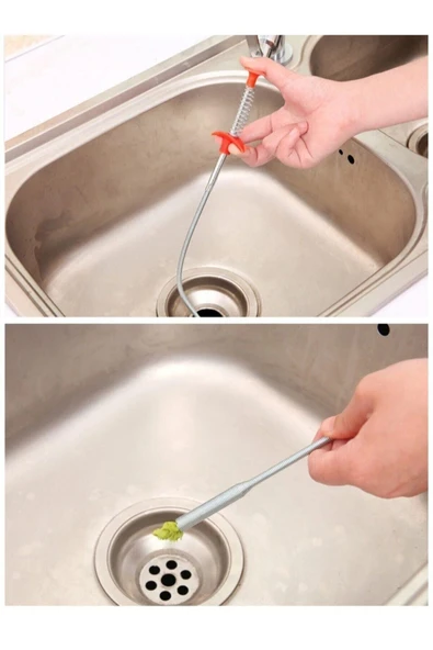 Esnek Lavabo Banyo Küvet Tıkanıklık Açıcı Tel Tıkanma Önleyici - Resim 2