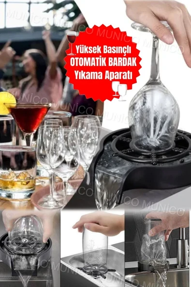 Otomatik Bardak Yıkama Makinesi Mutfak ve Restoranlar İçin Hızlı Temizlik Çözümü Ev ve İş Yeri İçin - 3