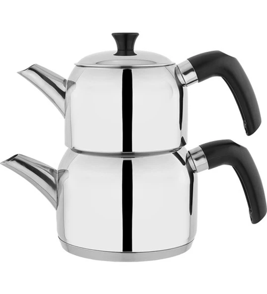 Schafer Diva Delüks Çelik Çaydanlık Takımı -4 Parça- - 1