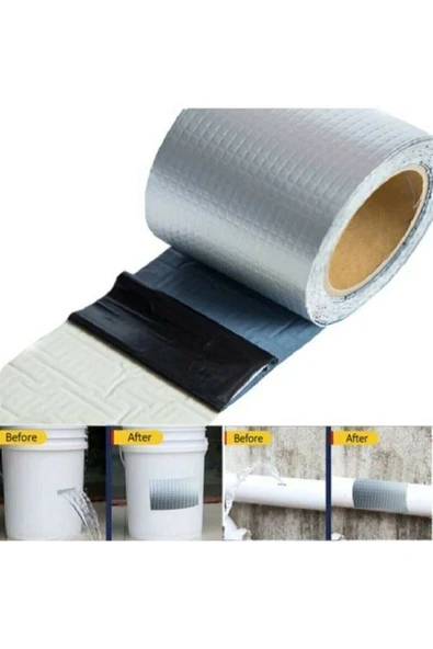 48mmx10mt T Güçlü Tamir Tadilat Bandı Çatı Izolasyon Bandı Tamir Bant omactamirbant48mm1 - Resim 2