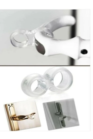 PLASTİK KAPI KOLU STOPERİ KAPI KOLU TAMPONU 10 ADET - Resim 2