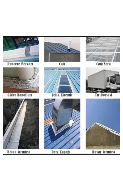 Çok Amaçlı Su Geçirmez Sızdırmaz Izolasyon Gri Tamir Bandı 48 Mm 10 Mt 1 Adet Güçlü Yalıtım Bant Tam - 4