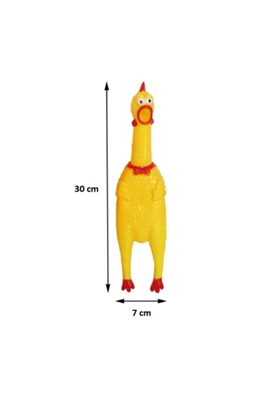 Öten Tavuk Köpek Oyuncağı Medium 30 Cm - 2