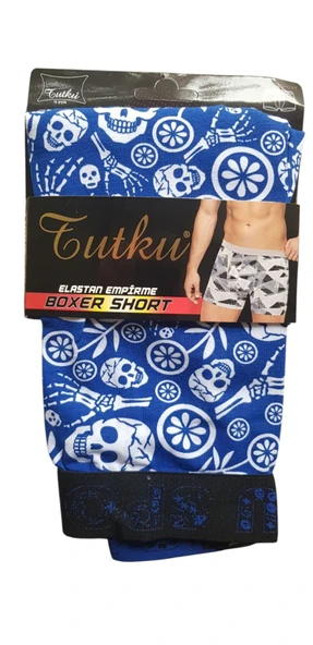 Tutku Erkek Elas EMP Spor Boxer 6'lı Kombin - 9