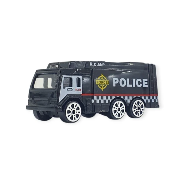 3'lü İş Makinaları Road Seti - Die Cast - DS044 - Polis - 2