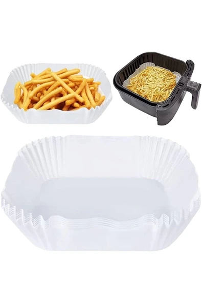 Airfryer Pişirme Kağıdı Miss Lady 25 Adet 20cm Kare Yağlı Kağıt Airfryer Xxl-Xl - Resim 2