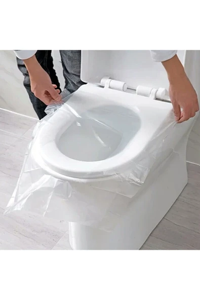 1 Adet/paket Taşınabilir Tek Kullanımlık Tuvalet Koltuğu Su Geçirmez Tuvalet Klozet Kapağı Kamp