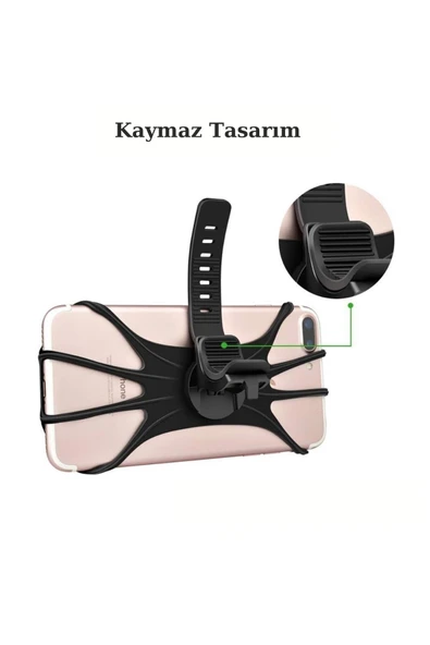 Motosiklet Telefon Tutucu Silikon Ahtapot Tüm Modellerle Uyumlu Motor Bisiklet Gidon Telefon Tutucu - Resim 5