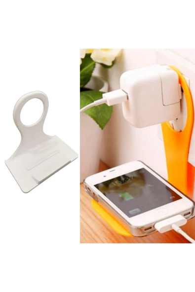 Universal Mobil Şarj Priz Askısı Ve Telefon Tablet Tutucu Stand (4767)