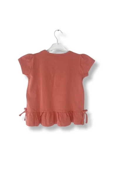 3'LüCute My Sister İs My Bestie Baskılı Papatya T-Shirt ( Pembe - Kırmızı - Somon ) - Resim 8