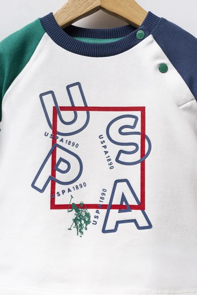 U.S. Polo Assn 2 li Takım USB2571 Beyaz-Yeşil - Resim 2