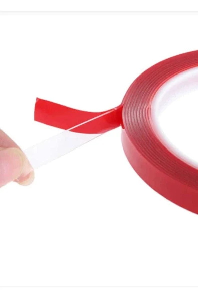 Çift Taraflı Bant 10 Mm X 5 Metre Süper Güçlü Montaj Bandı (şeffaf)