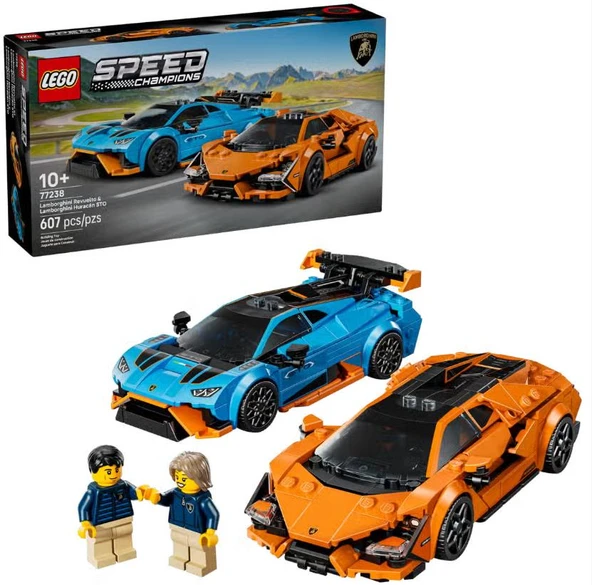 Lego Speed Champions Lamborghini Revuelto & Huracán STO 77238 ürün görseli