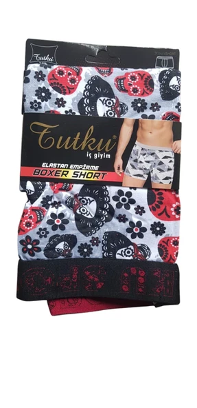 Tutku Erkek Elas EMP Spor Boxer 6'lı Kombin - 11
