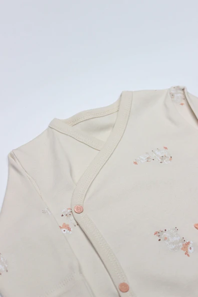 Bistyle 3Lü Zıbın Takım Fluffy And Lovely 13106 Bej - 2