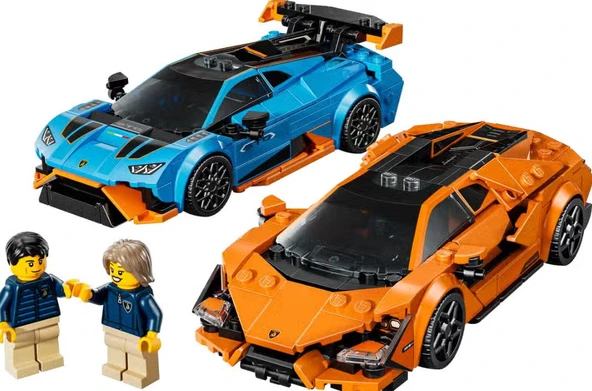 Lego Speed Champions Lamborghini Revuelto & Huracán STO 77238 - Resim 2