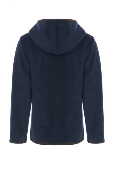 Asil Kids Colors Çocuk Polar Kapşonlu Günlük Rahat Tam Fermuarlı 3 Cepli Lacivert Unisex - 3