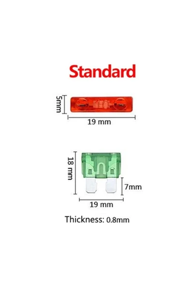 Bıçak Sigorta ve Mini Bıçak Sigorta Karşımı 100 Adet Kutulu - 2