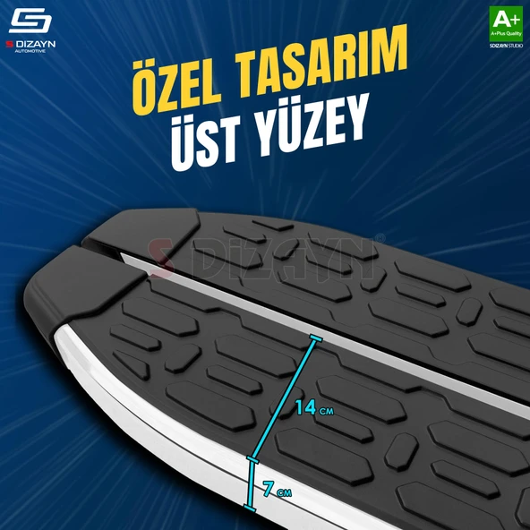 S-Dizayn Ford Puma Evo Krom Yan Basamak 173 Cm 2019 Üzeri A+ Kalite - Resim 3