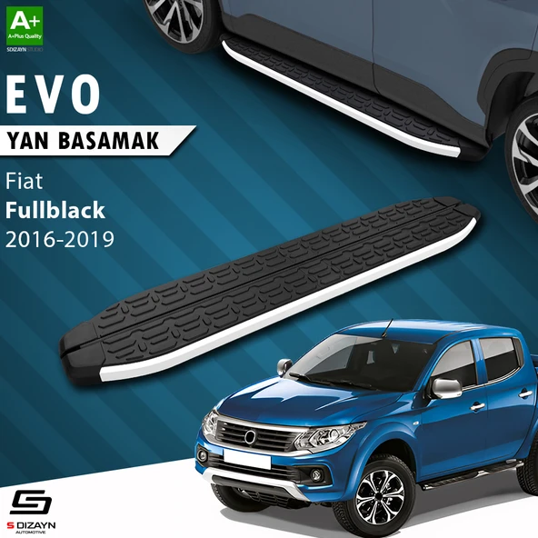 S-Dizayn Fiat Fullback Evo Aluminyum Yan Basamak 193 Cm 2016-2019 A+ Kalite ürün görseli