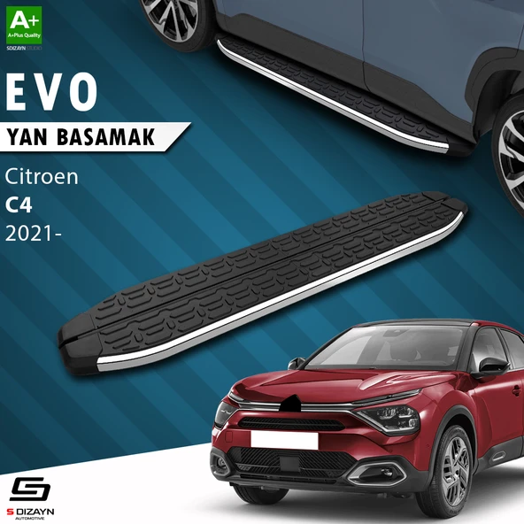 S-Dizayn Citroen C4 3 Evo Krom Yan Basamak 183 Cm 2021 Üzeri A+ Kalite ürün görseli 1