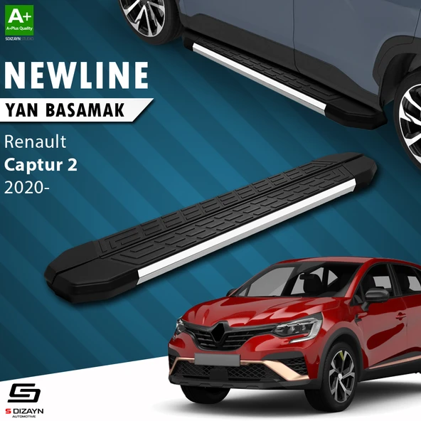 S-Dizayn Renault Captur 2 NewLine Krom Yan Basamak 183 Cm 2020 Üzeri A+ Kalite ürün görseli 1