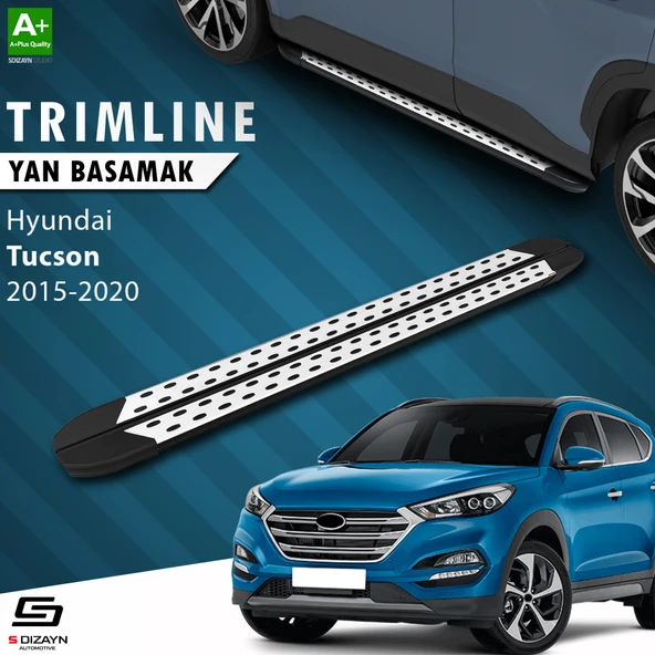 S-Dizayn Hyundai Tucson 3 TrimLine Gri Yan Basamak 173 Cm 2015-2020 A+ Kalite ürün görseli 1