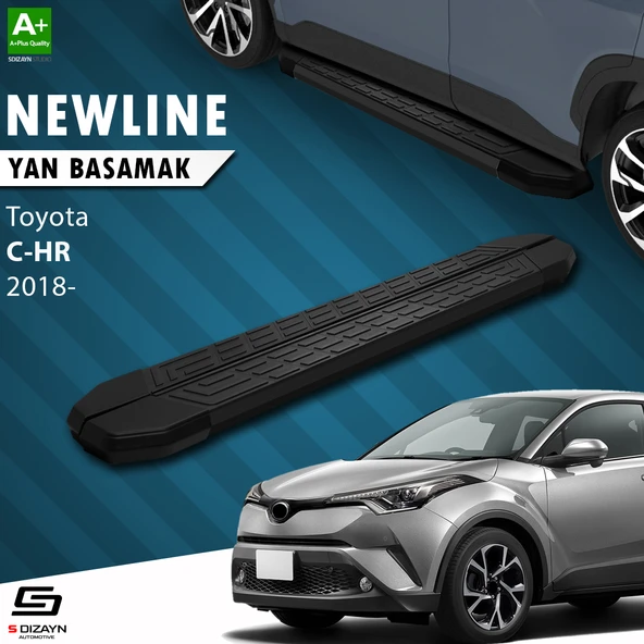 S-Dizayn Toyota C-HR NewLine Siyah Yan Basamak 173 Cm 2016-2023 A+ Kalite ürün görseli