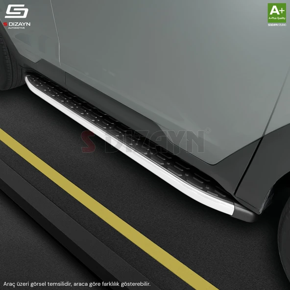 S-Dizayn Citroen C3 Aircross Evo Aluminyum Yan Basamak 183 Cm 2017 Üzeri A+ Kalite - Resim 6