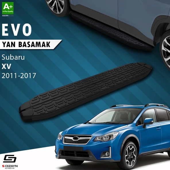 S-Dizayn Subaru XV Evo Siyah Yan Basamak 173 Cm 2011-2017 A+ Kalite ürün görseli 1