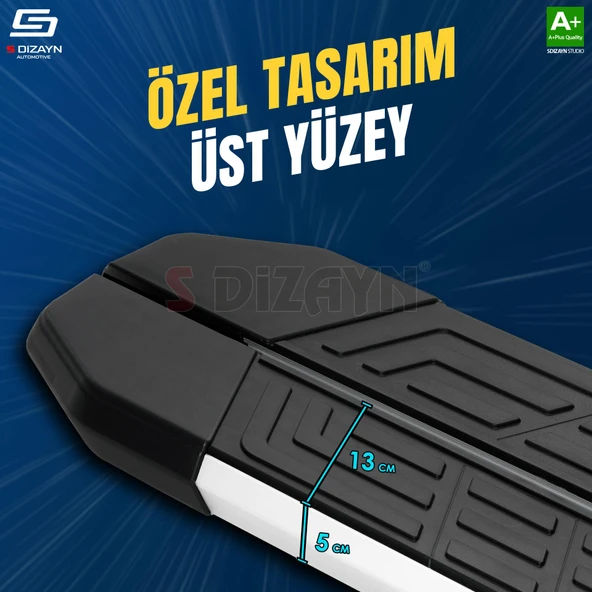 S-Dizayn Chevrolet Trax NewLine Aluminyum Yan Basamak 163 Cm 2013-2022 A+ Kalite - 3