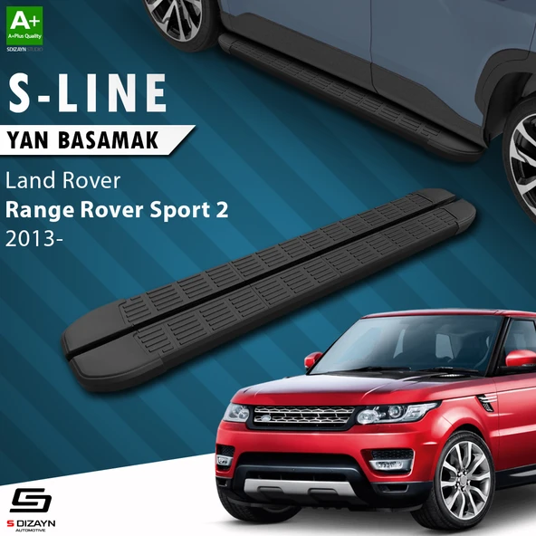 S-Dizayn Land Rover Range Rover Sport 2 S-Line Siyah Yan Basamak 193 Cm 2013-2022 A+ Kalite ürün görseli