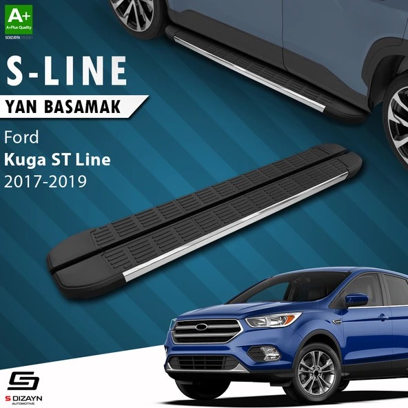 S-Dizayn Ford Kuga 2 ST-Line S-Line Krom Yan Basamak 183 Cm 2017-2019 A+ Kalite ürün görseli 1