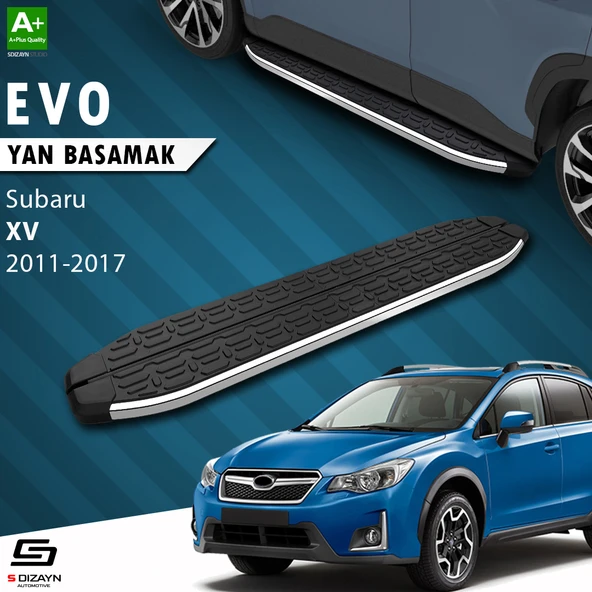 S-Dizayn Subaru XV Evo Krom Yan Basamak 173 Cm 2011-2017 A+ Kalite ürün görseli 1