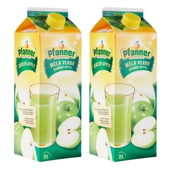 Pfanner 2 lt Yeşil Elma Meyve Suyu 2 li Paket - 1