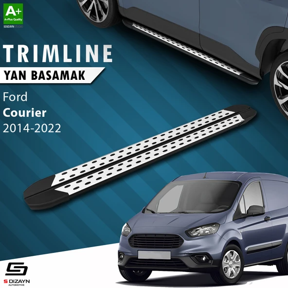 S-Dizayn Ford Courier TrimLine Gri Yan Basamak 176 Cm 2014-2022 A+ Kalite ürün görseli
