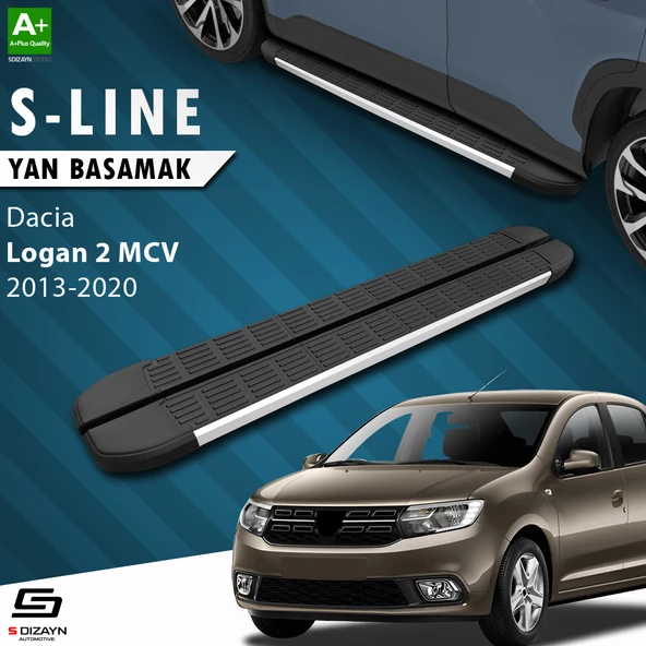 S-Dizayn Dacia Logan 2 MCV S-Line Aluminyum Yan Basamak 183 Cm 2013-2020 A+ Kalite ürün görseli