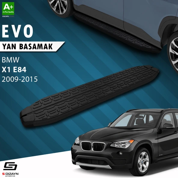 S-Dizayn Bmw X1 E84 Evo Siyah Yan Basamak 183 Cm 2009-2015 A+ Kalite - 1
