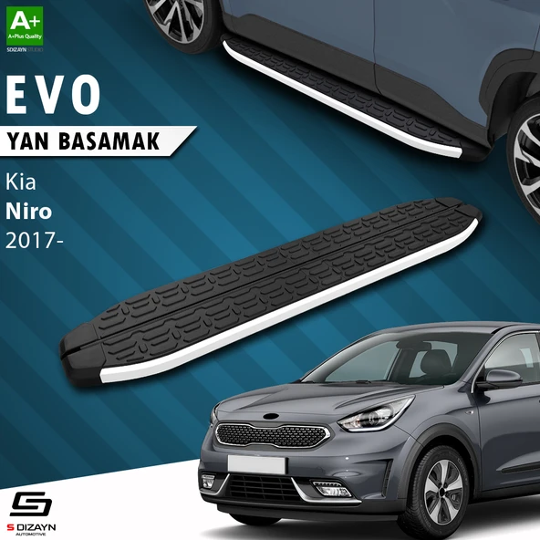 S-Dizayn Kia Niro Evo Aluminyum Yan Basamak 183 Cm 2017 Üzeri A+ Kalite ürün görseli 1