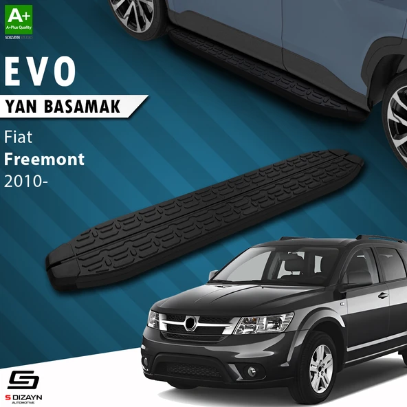 S-Dizayn Fiat Freemont Evo Siyah Yan Basamak 183 Cm 2010-2020 A+ Kalite - 1