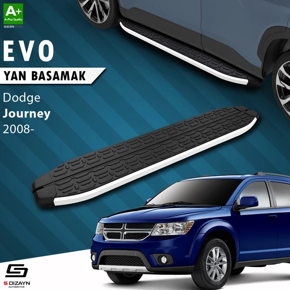 S-Dizayn Dodge Journey Evo Aluminyum Yan Basamak 183 Cm 2008-2020 A+ Kalite ürün görseli