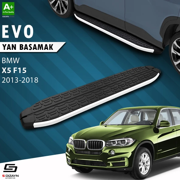 S-Dizayn Bmw X5 F15 Evo Aluminyum Yan Basamak 193 Cm 2013-2018 A+ Kalite ürün görseli