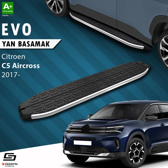 S-Dizayn Citroen C5 Aircross Evo Krom Yan Basamak 193 Cm 2017 Üzeri A+ Kalite ürün görseli 1