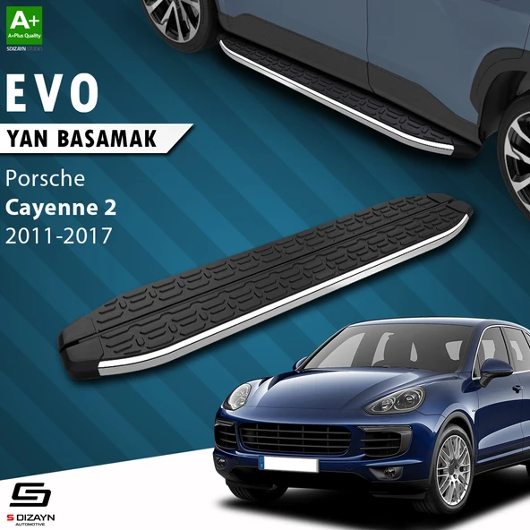 S-Dizayn Porsche Cayenne 2 Evo Krom Yan Basamak 193 Cm 2011-2017 A+ Kalite - 1