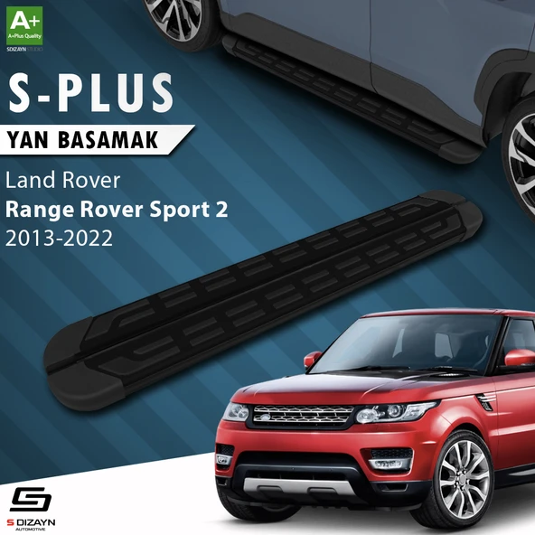 S-Dizayn Land Rover Range Rover Sport 2 S-Plus Siyah Yan Basamak 193 Cm 2013-2022 A+ Kalite ürün görseli