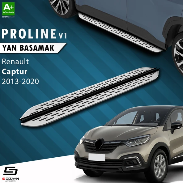 S-Dizayn Renault Captur OEM Still Pro V1 Aluminyum Yan Basamak 173 Cm 2013-2020 A+ Kalite ürün görseli 1